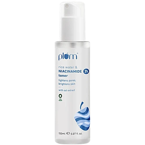 Plum 3% Niacinamide Face Toner with Rice Water