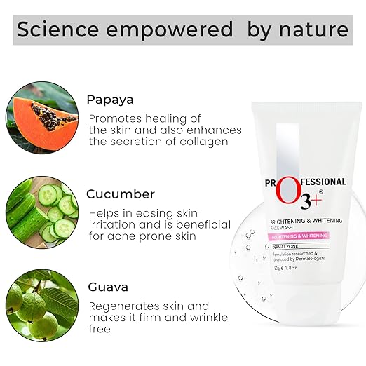 O3+ Brightening & Whitening Face Wash For Smooth Skin