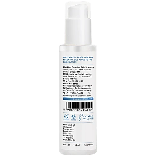 Plum 3% Niacinamide Face Toner with Rice Water