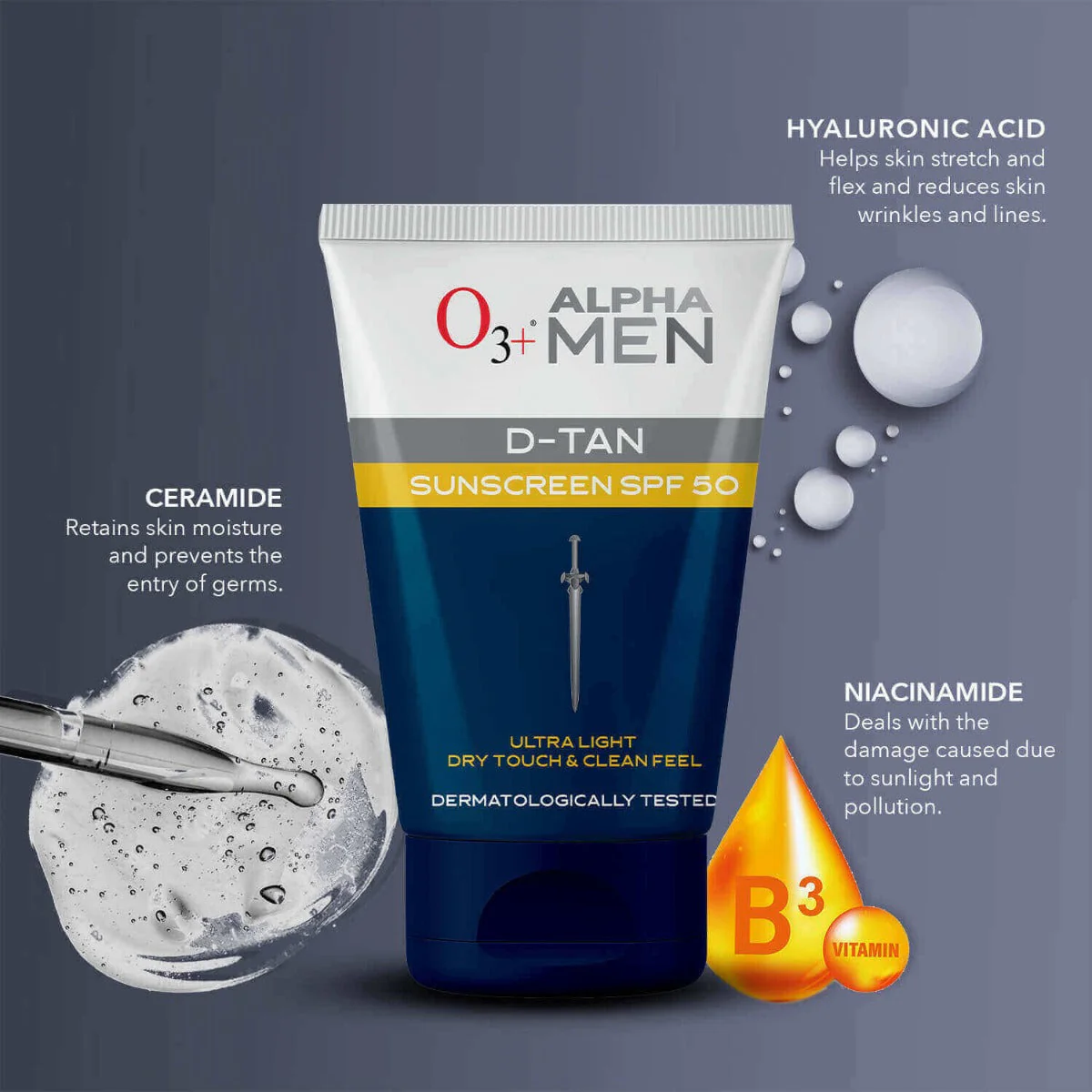 O3+ Alpha Men D-Tan Sunscreen