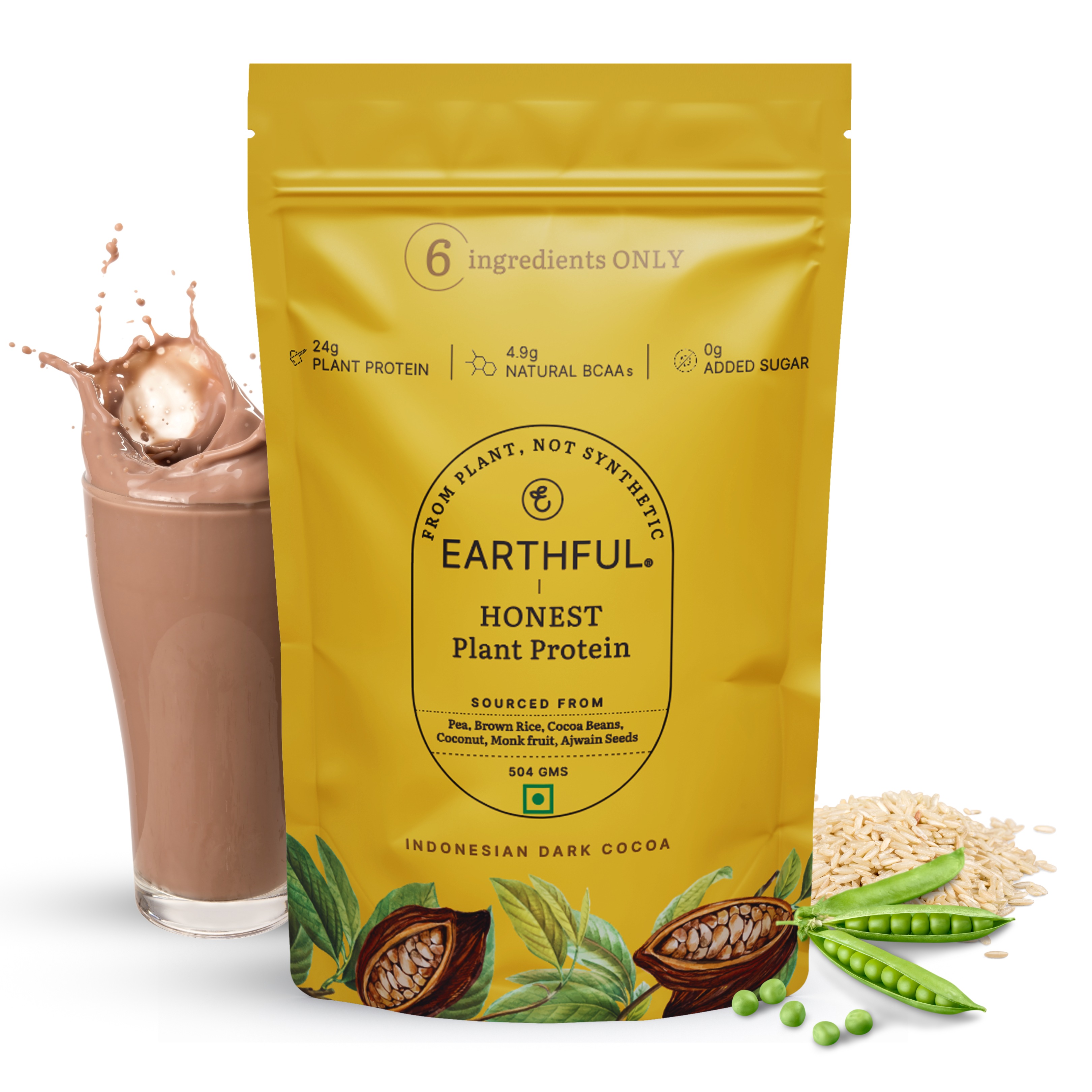 earthful honest plant protein indonesian cocoa