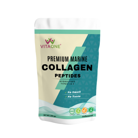 vitaone premium marine collagen peptide i 200gm