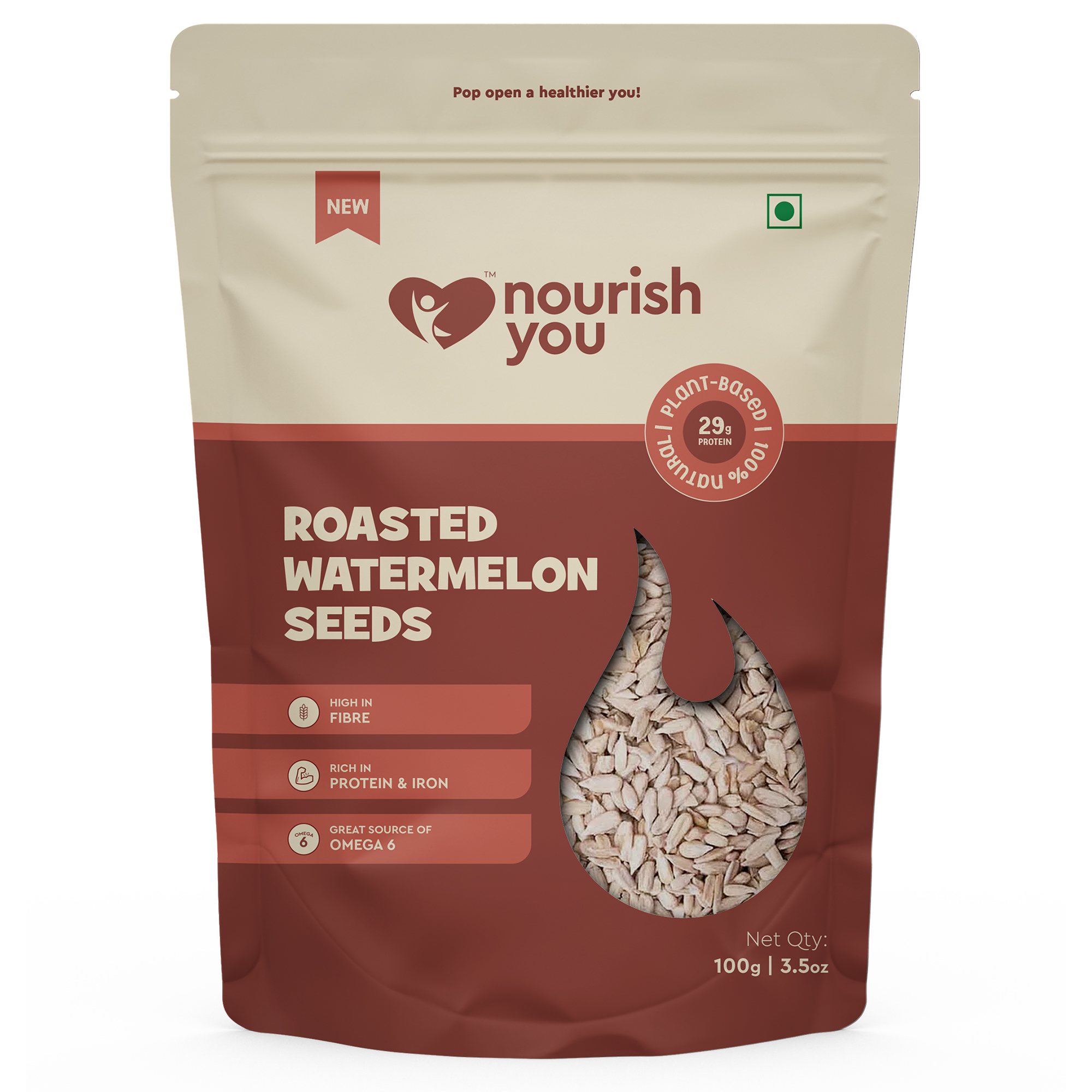 nourish you organic roasted watermelon seeds