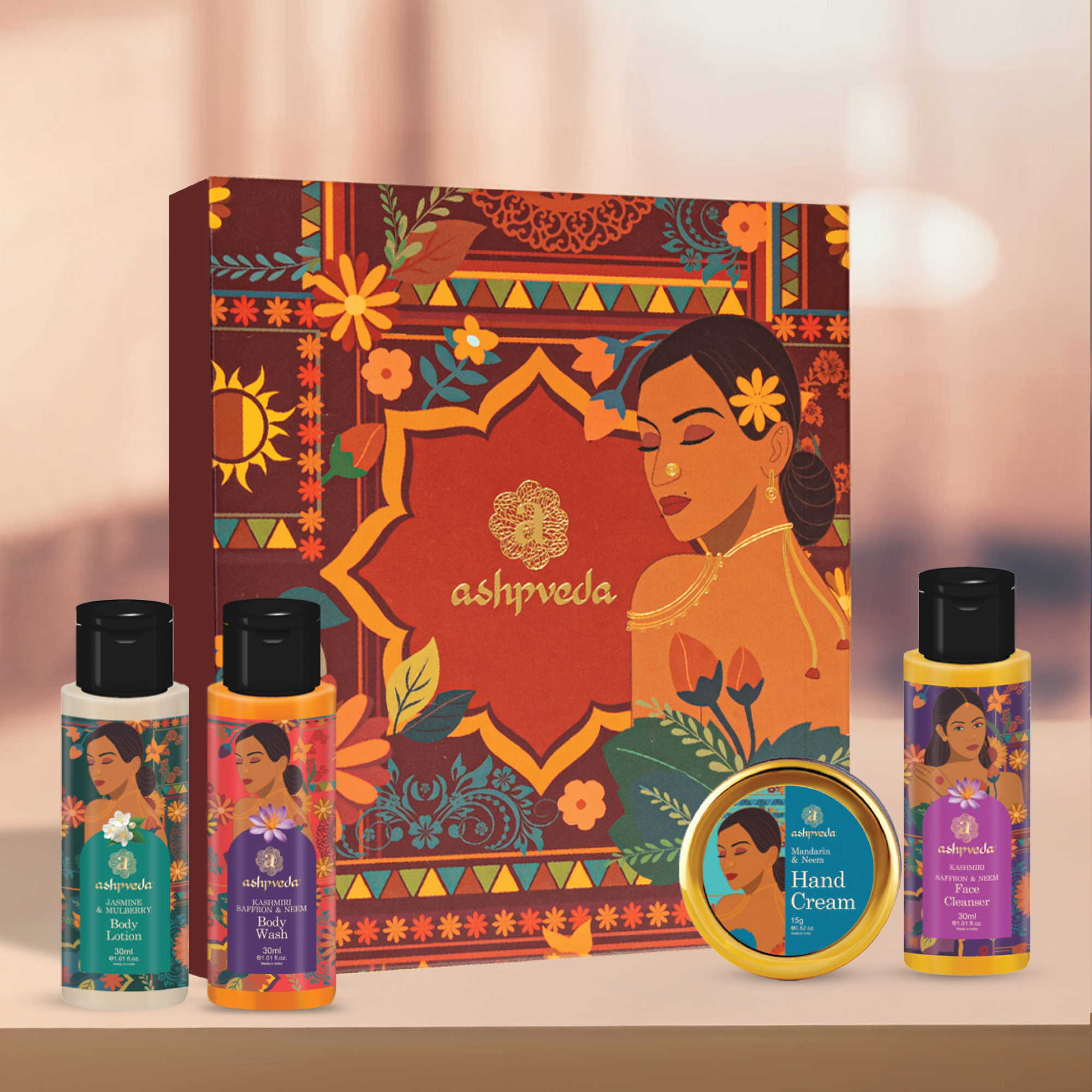 Ashpveda Hydrate & Shine Skincare Gift Set for Men & Women