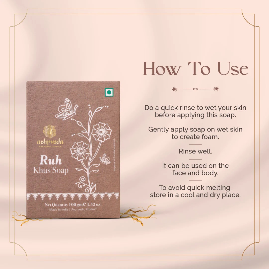ashpveda Ruh Khus Bathing Soap