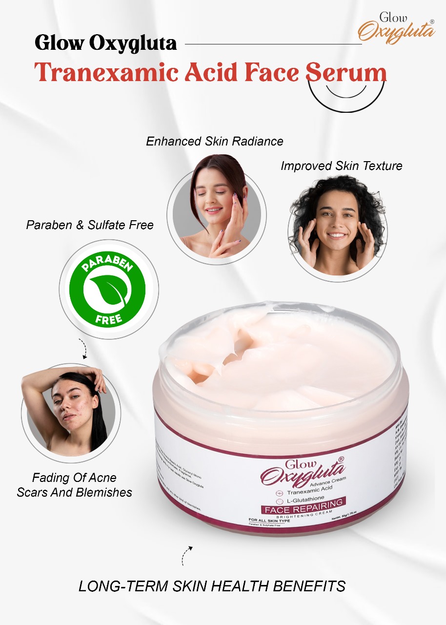 Glow Oxygluta Glutathione  Tranexamic Cream