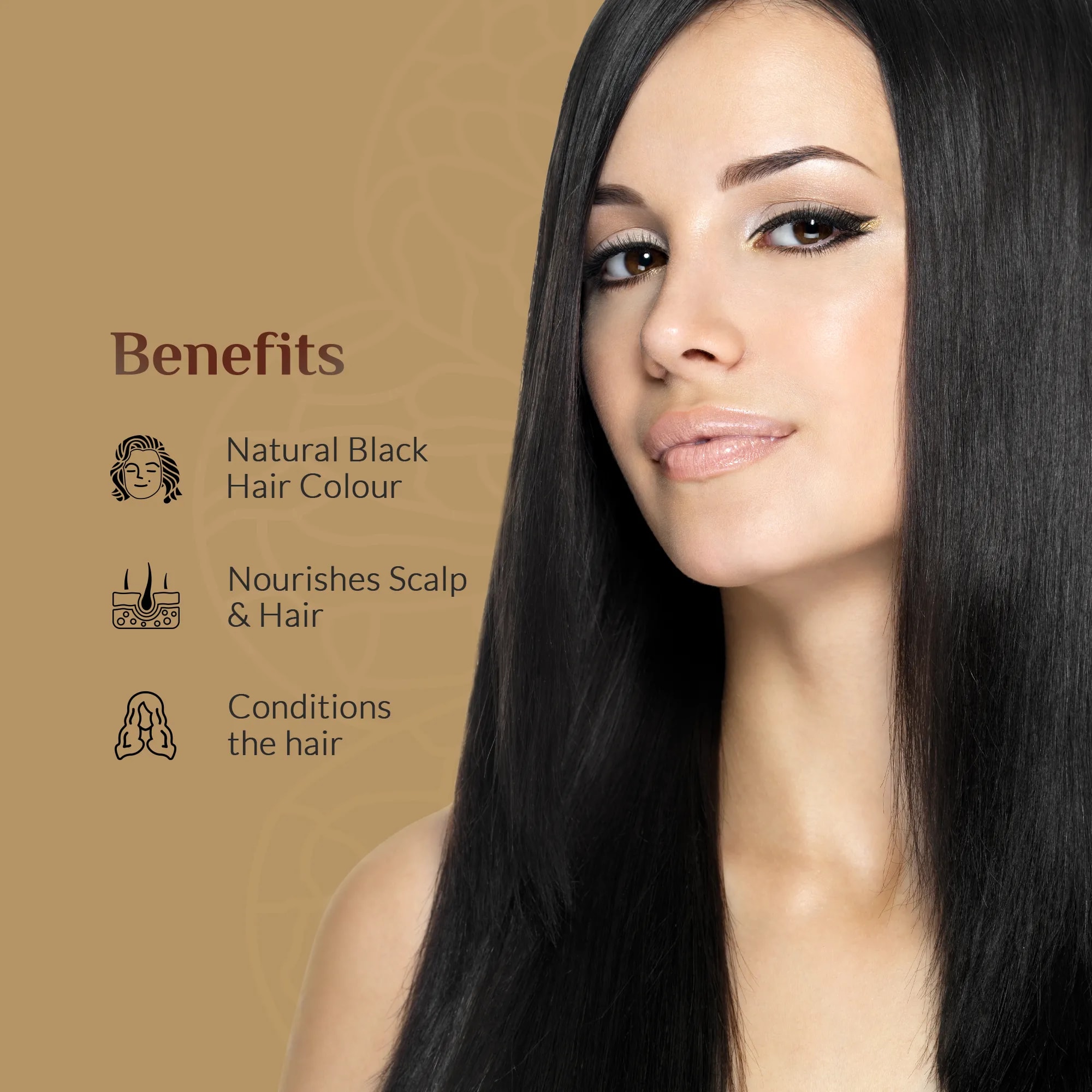 ashpveda Organic Black Hair Color Powder
