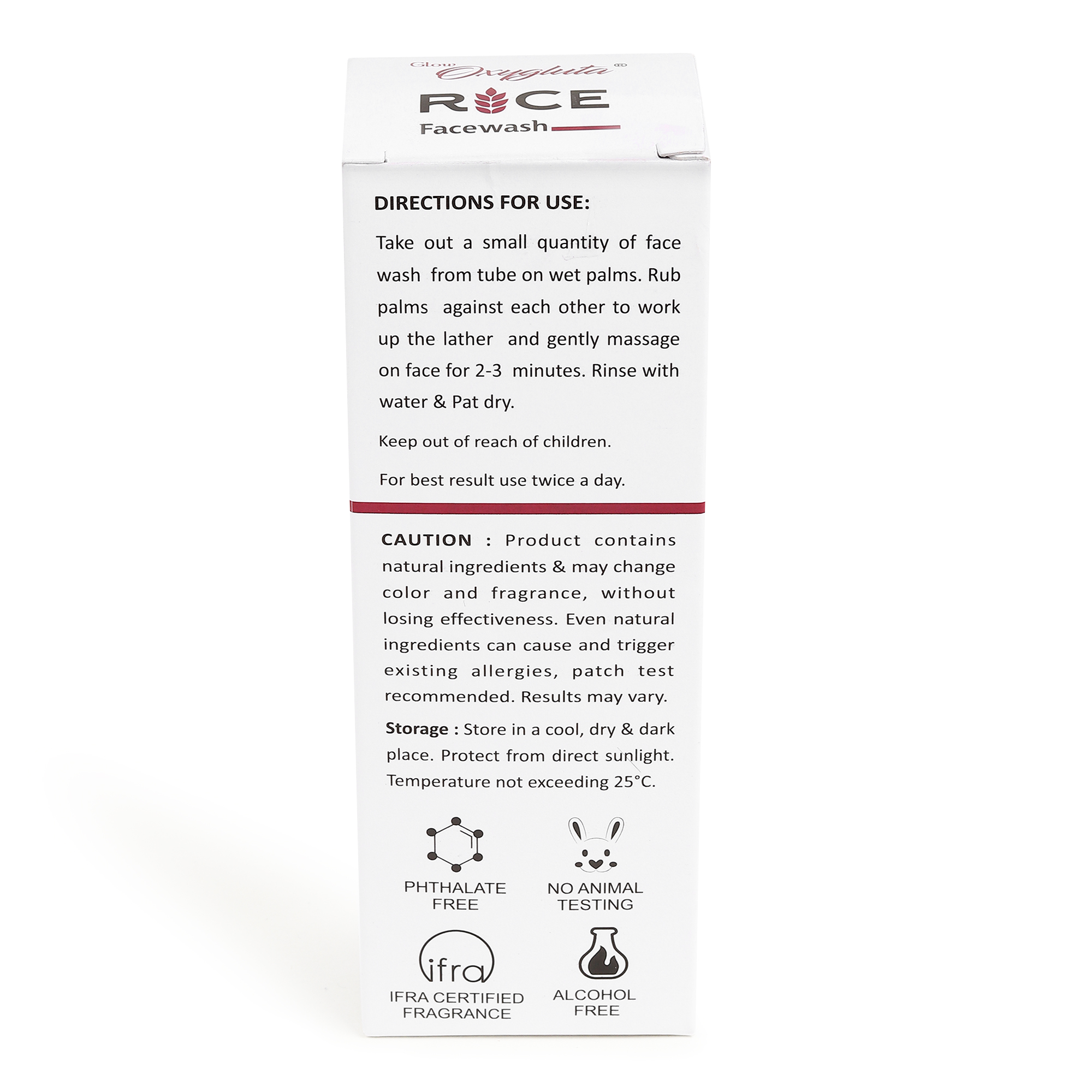 Glow Oxygluta Rice Water Facewash