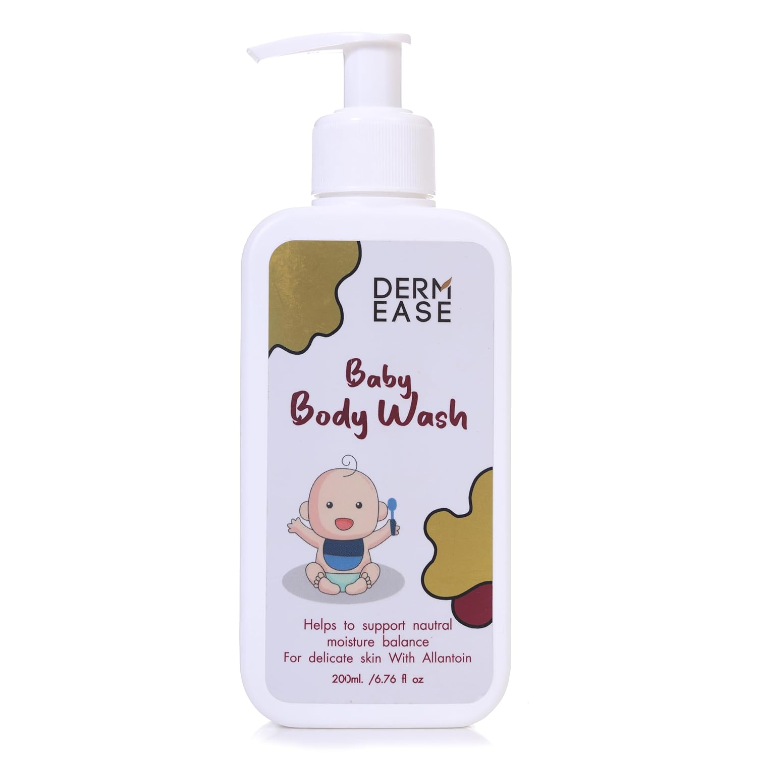 dermease baby body wash with aloe vera for gentle care