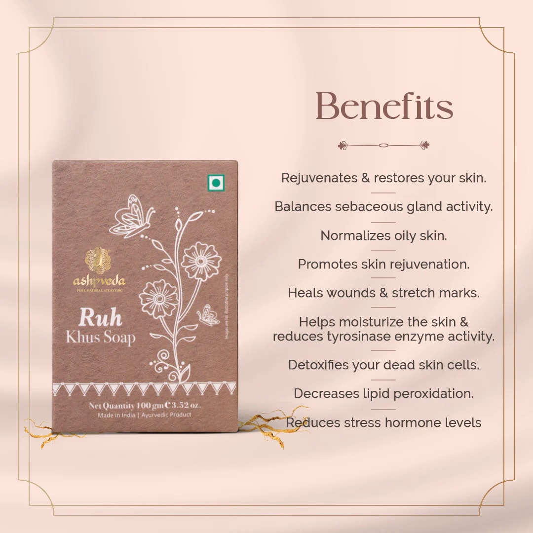 ashpveda Ruh Khus Bathing Soap
