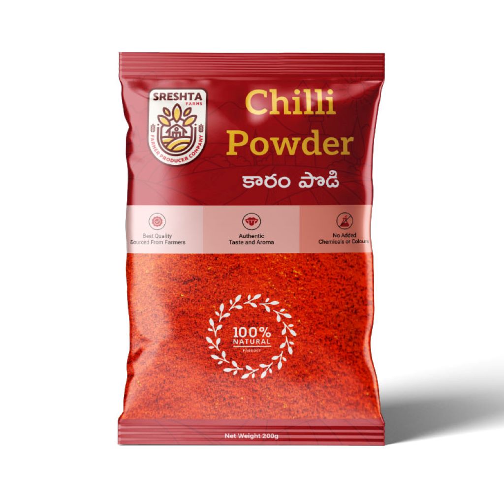sreshta farms natural chilli powder