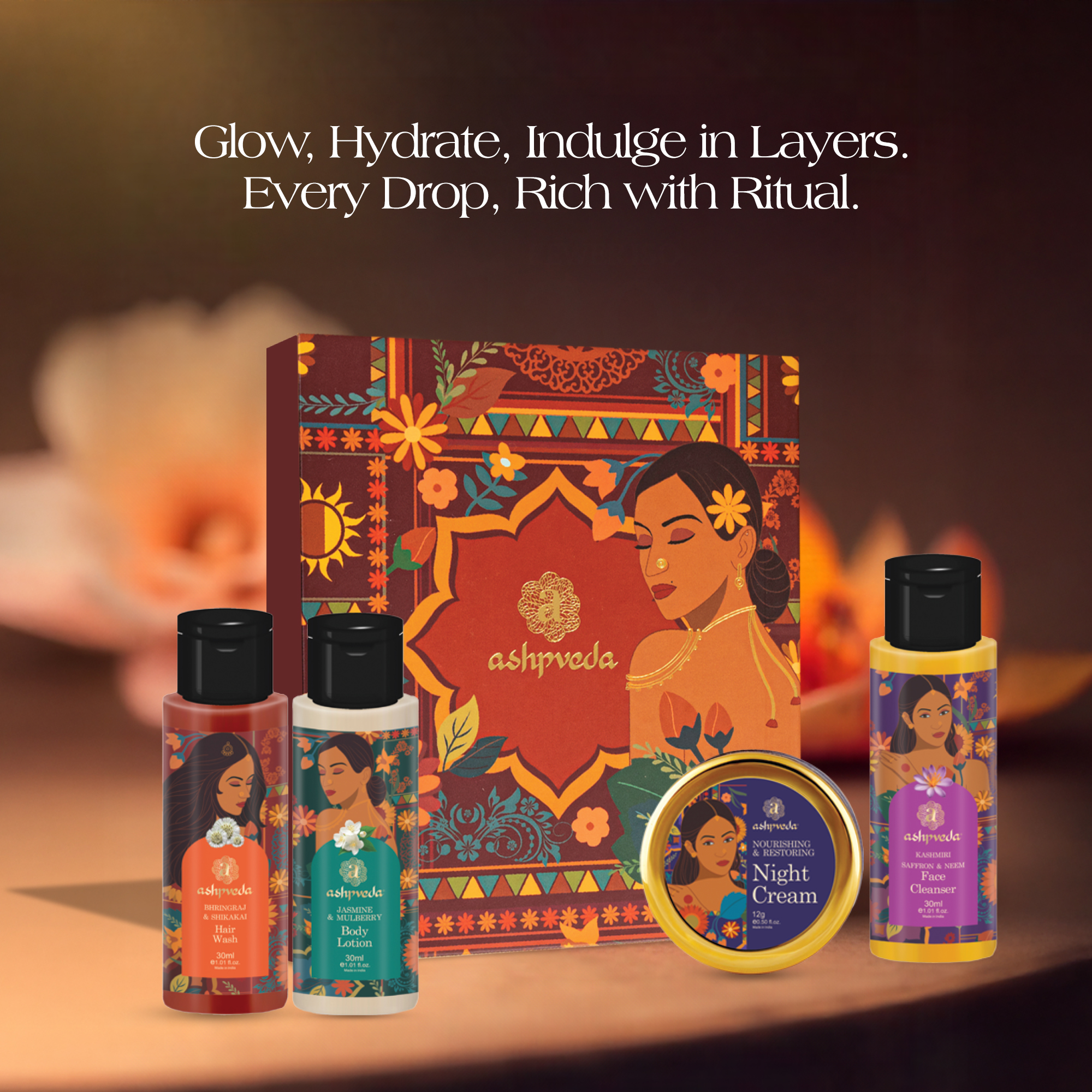 opulence glutathione price Ashpveda Gift Box Skin Hair & Body Care Kit Hamper:Individual clear whey protein - بشرة متوهجة