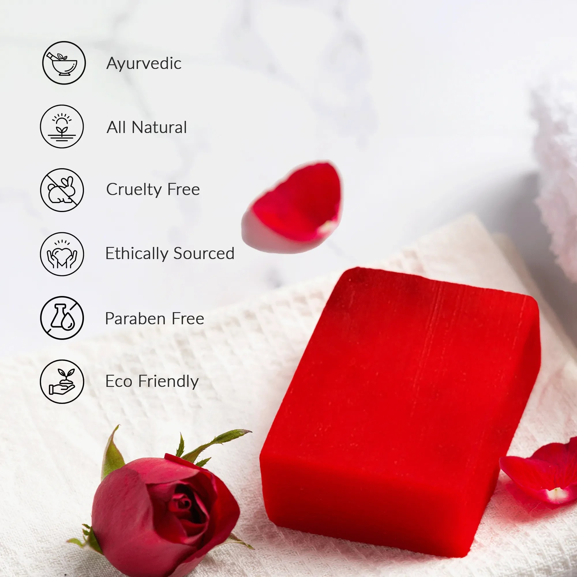 ashpveda Hydrating Gulab Bathing Bar