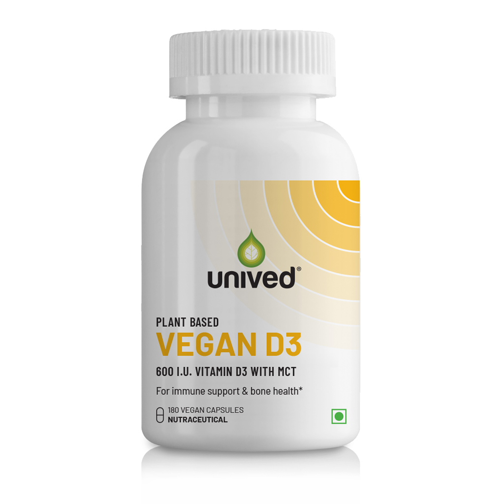 unived vegan d3 for bone strength immunity and heart health