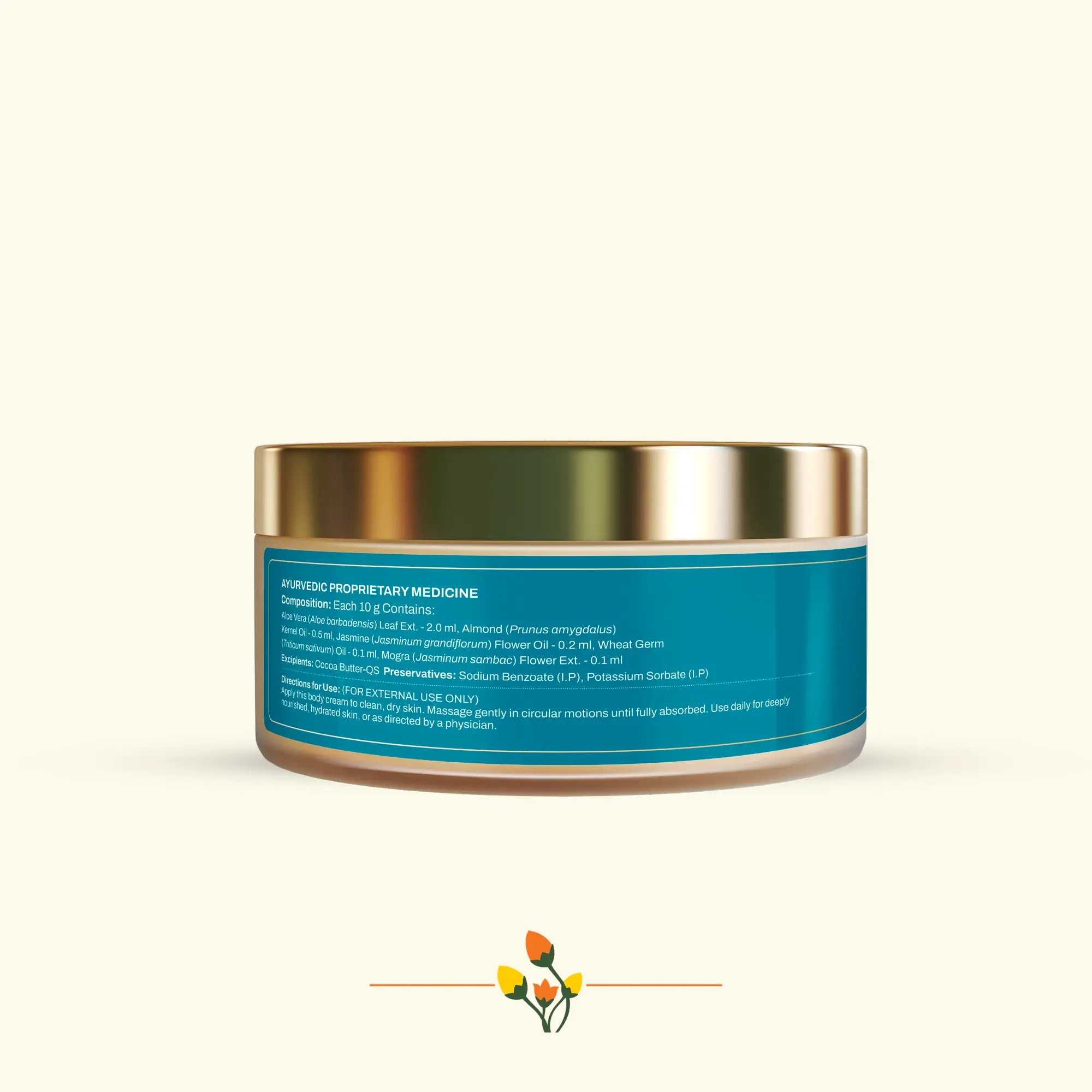 ashpveda Jasmine & Cocoa Butter-Body Cream