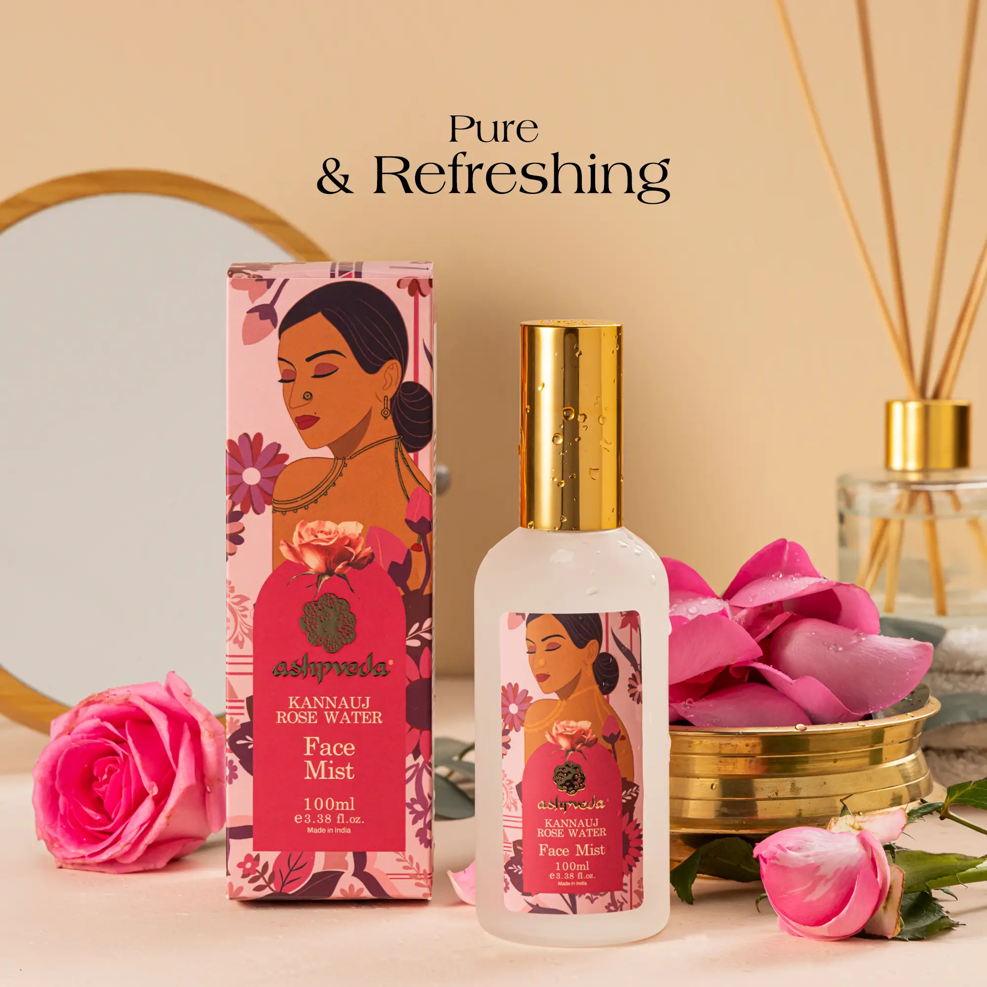 ashpveda Kannauj Rose Water Face Mist