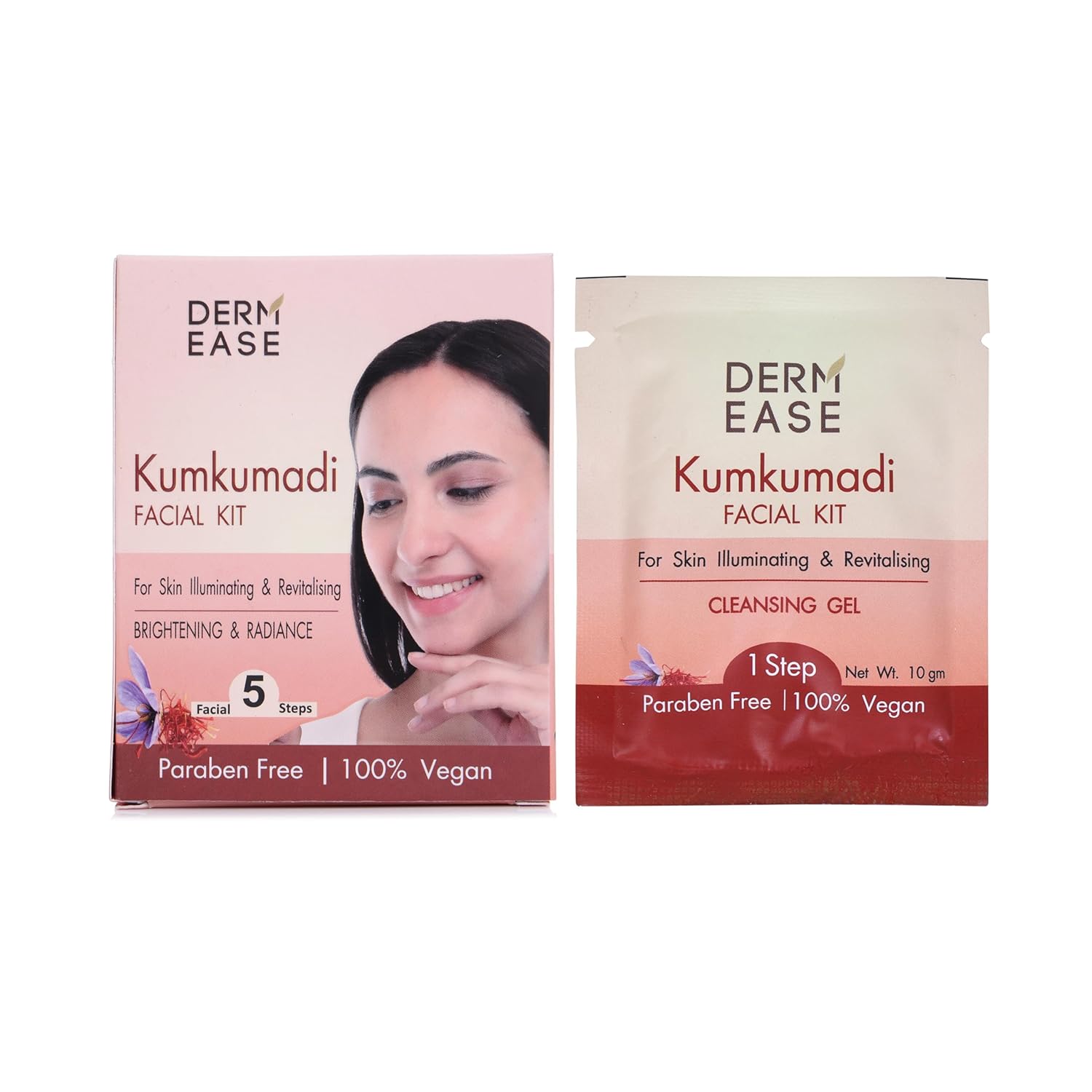 dermease kumkumadi facial kit for glow and clear skin