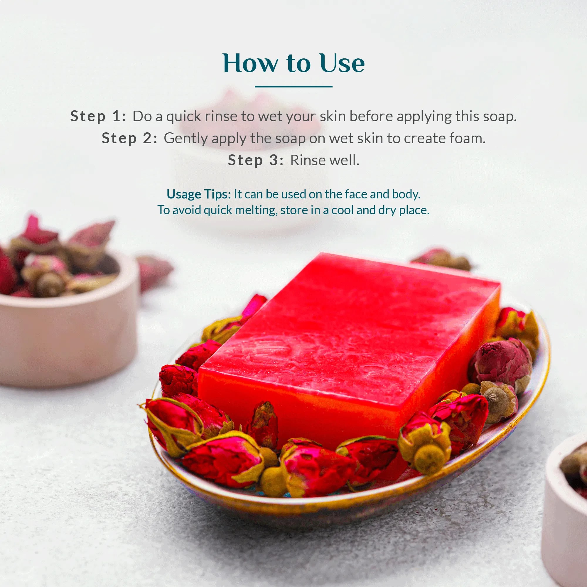 ashpveda Hydrating Gulab Bathing Bar