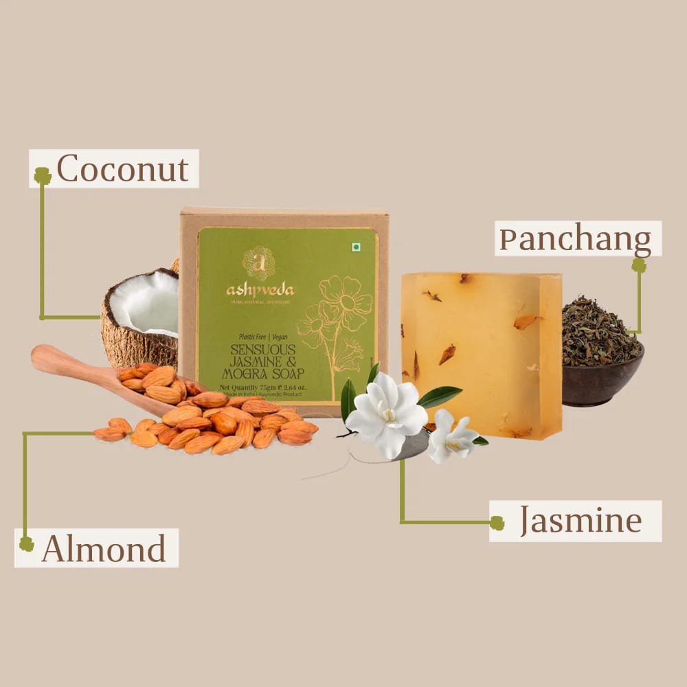 ashpveda Jasmine & Mogra Bathing Soap
