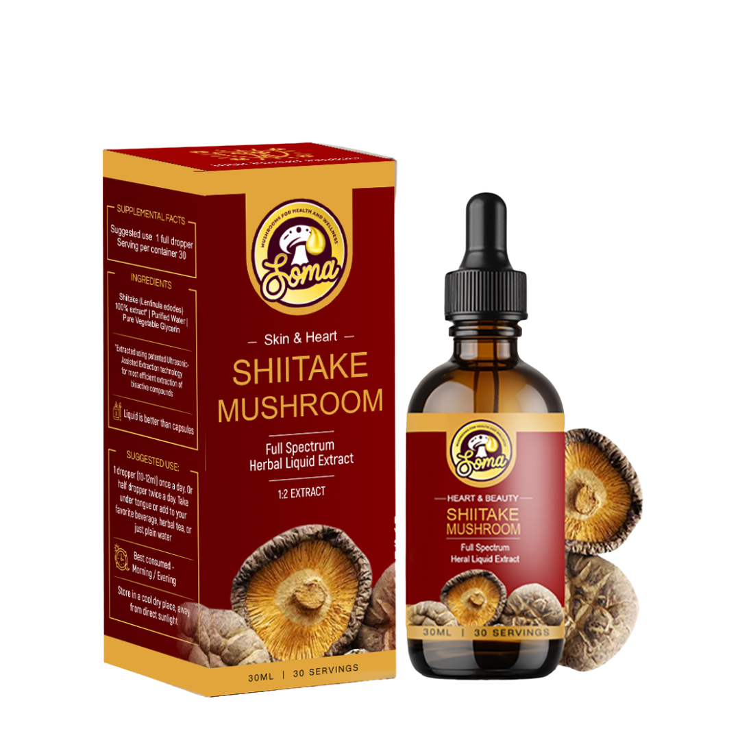 somashrooms shiitake cholesterol control liquid