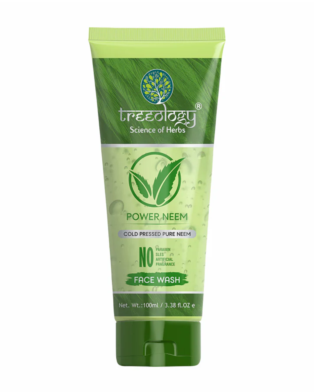 treeology herbal plant based power neem purifying face wash