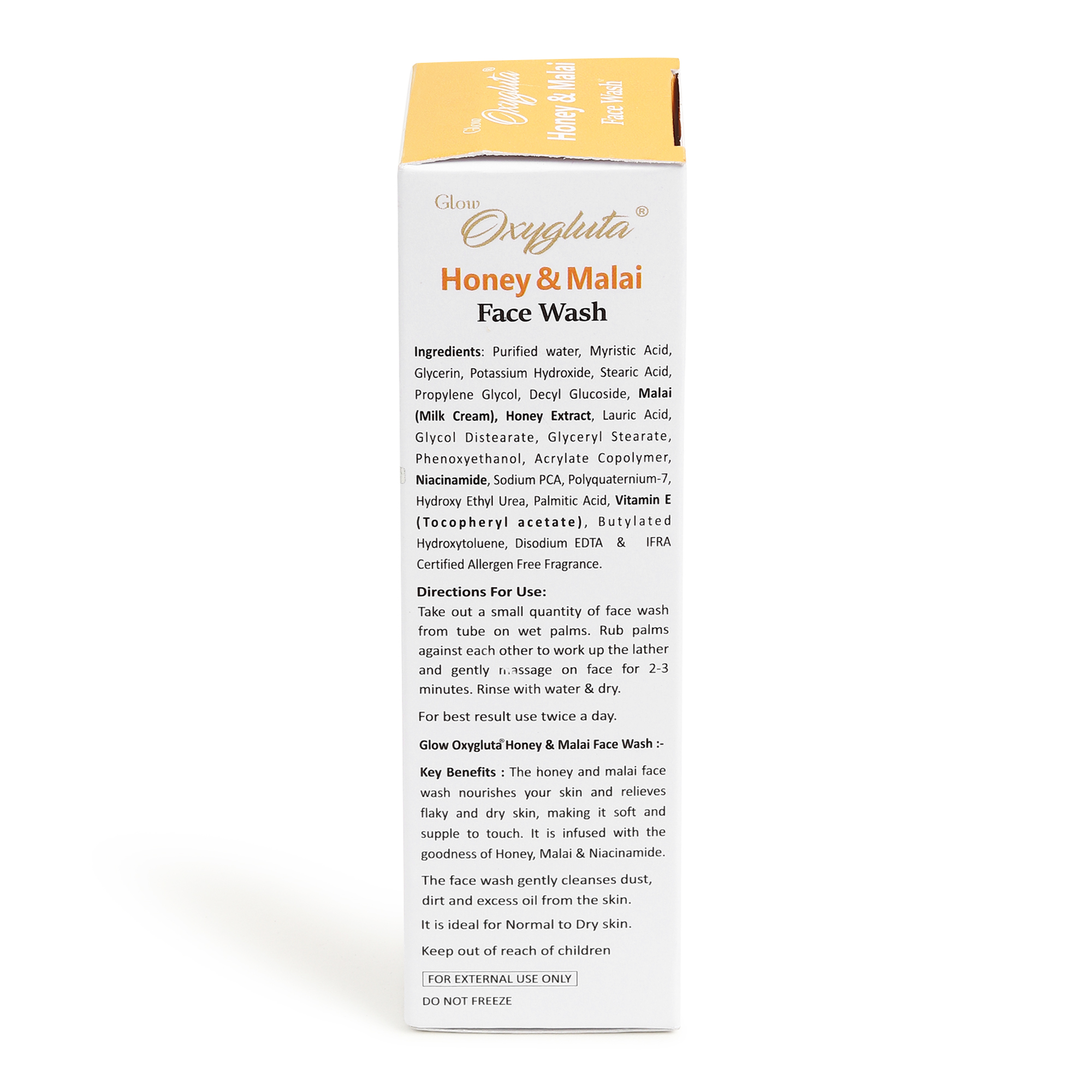 Glow Oxygluta Honey Malai Face Wash