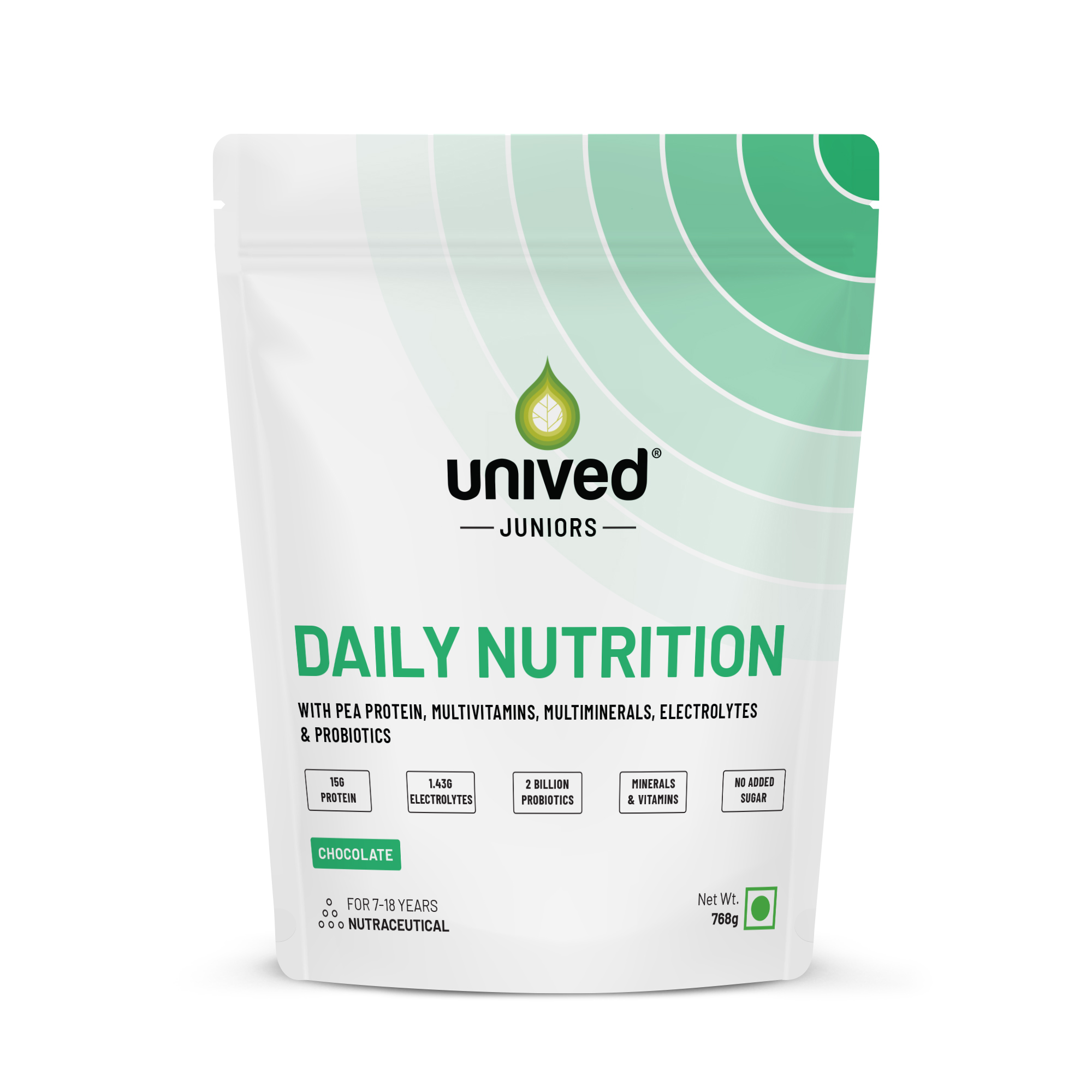 unived juniors daily nutrition chocolate