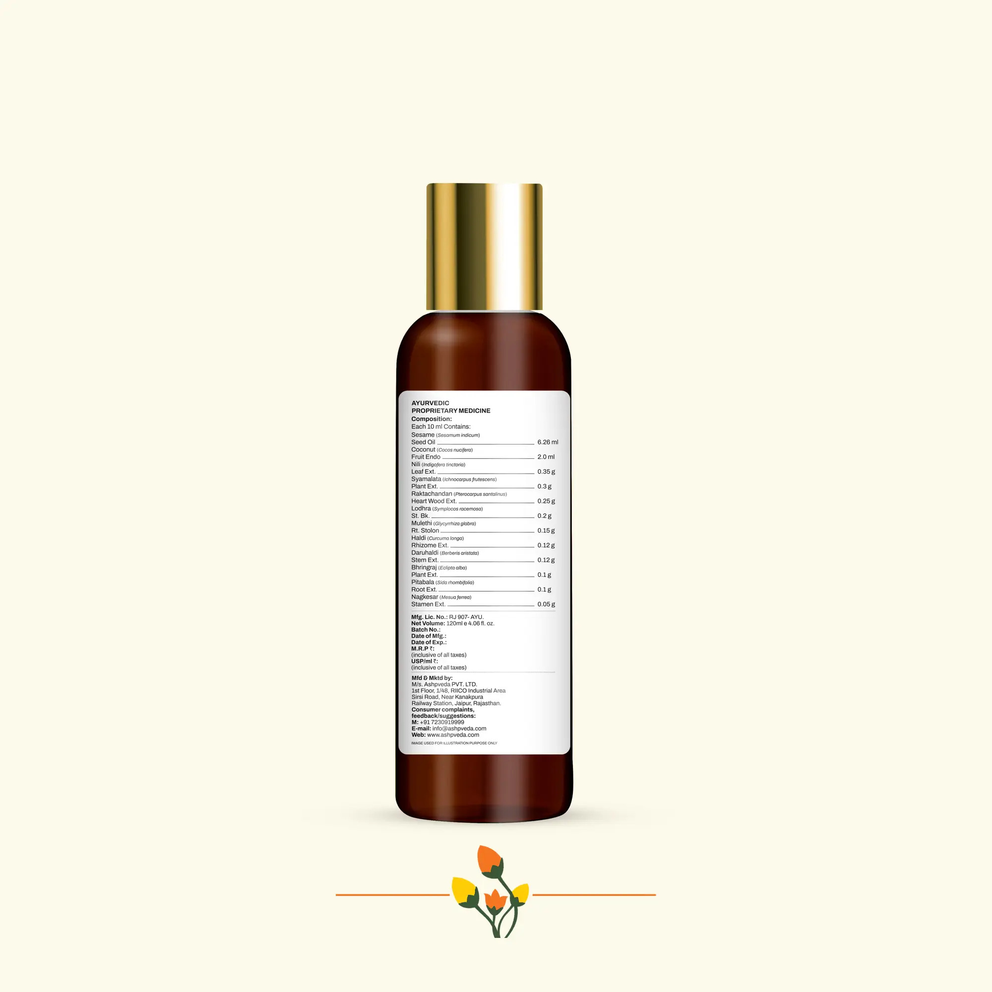 ashpveda Bhringraj Oil- Advanced Hair Therapy