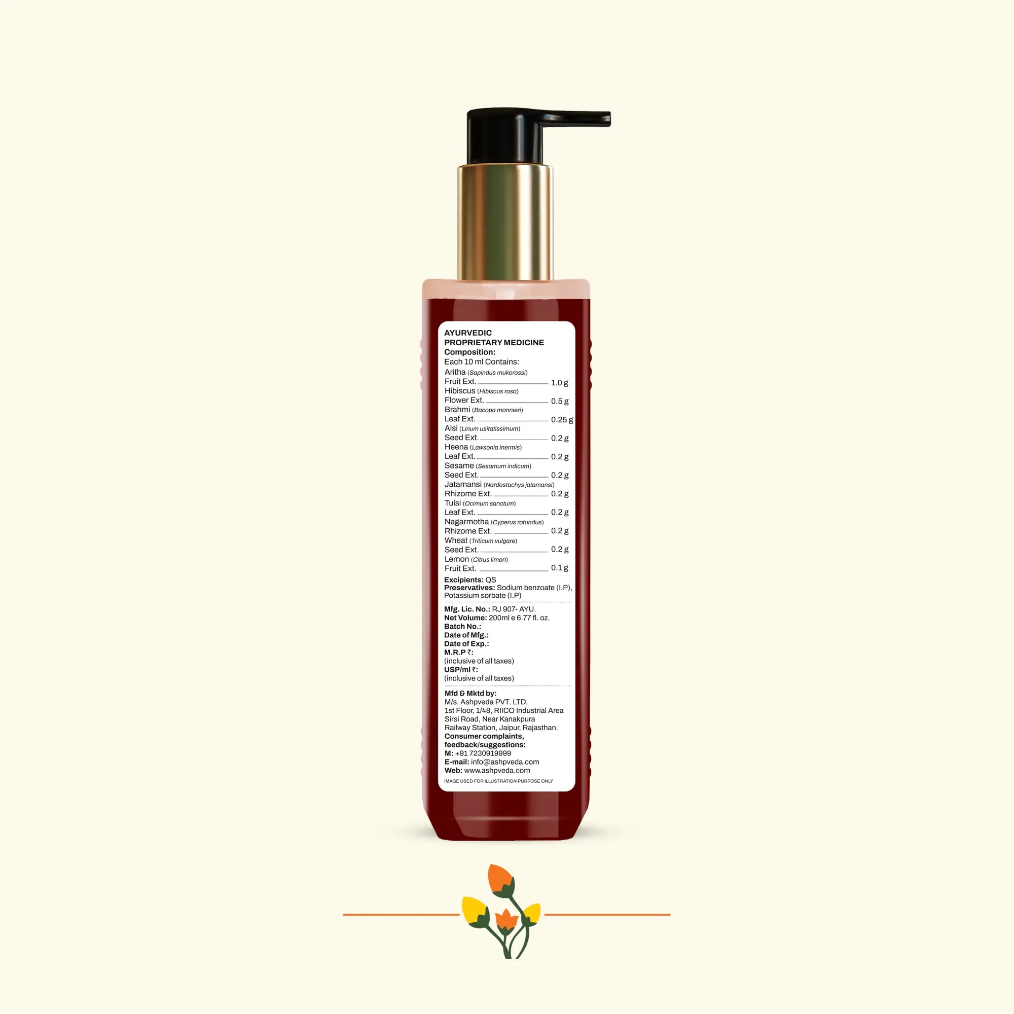 ashpveda Japapatti & Brahmi Hair Wash