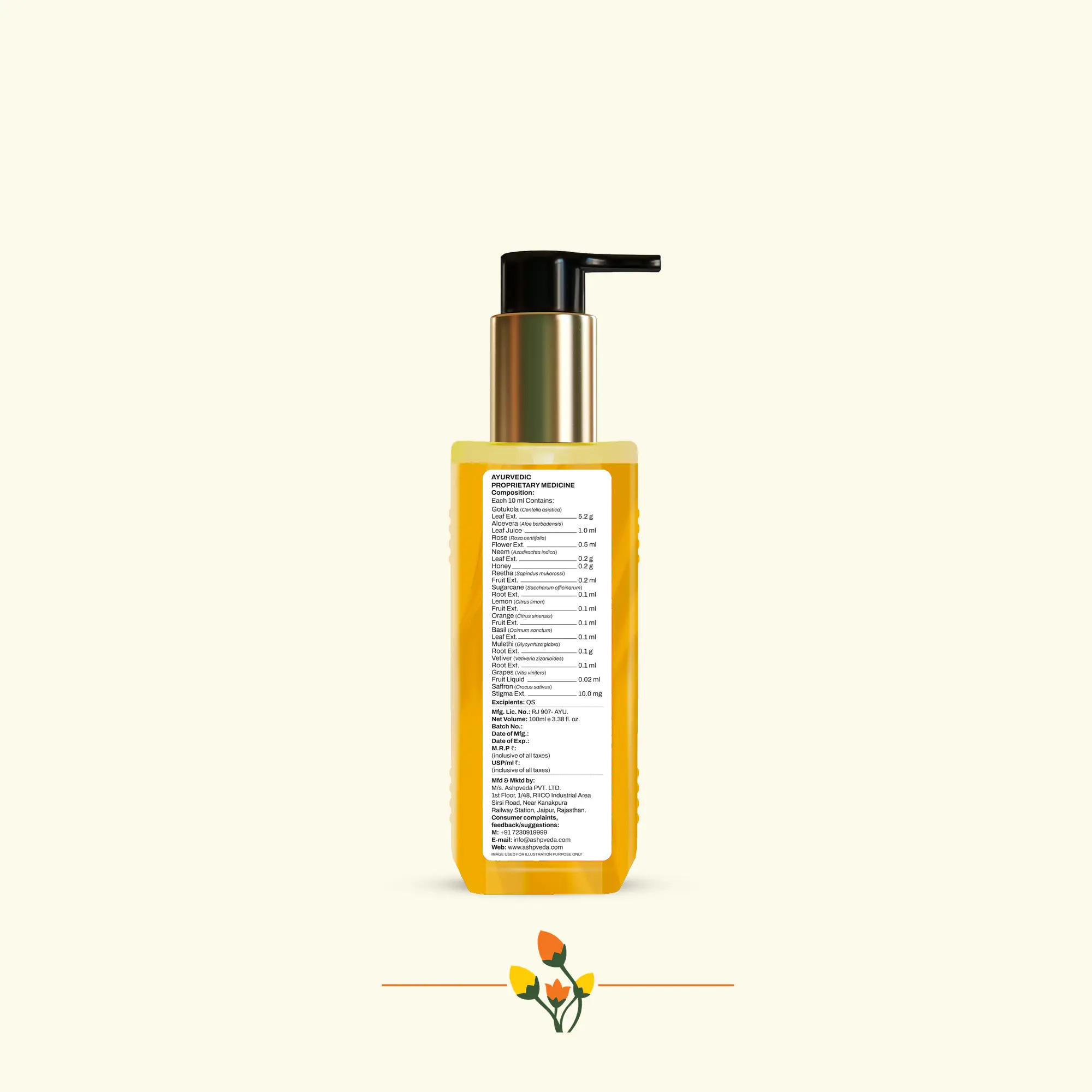 ashpveda Kashmiri Saffron & Neem Face Cleanser