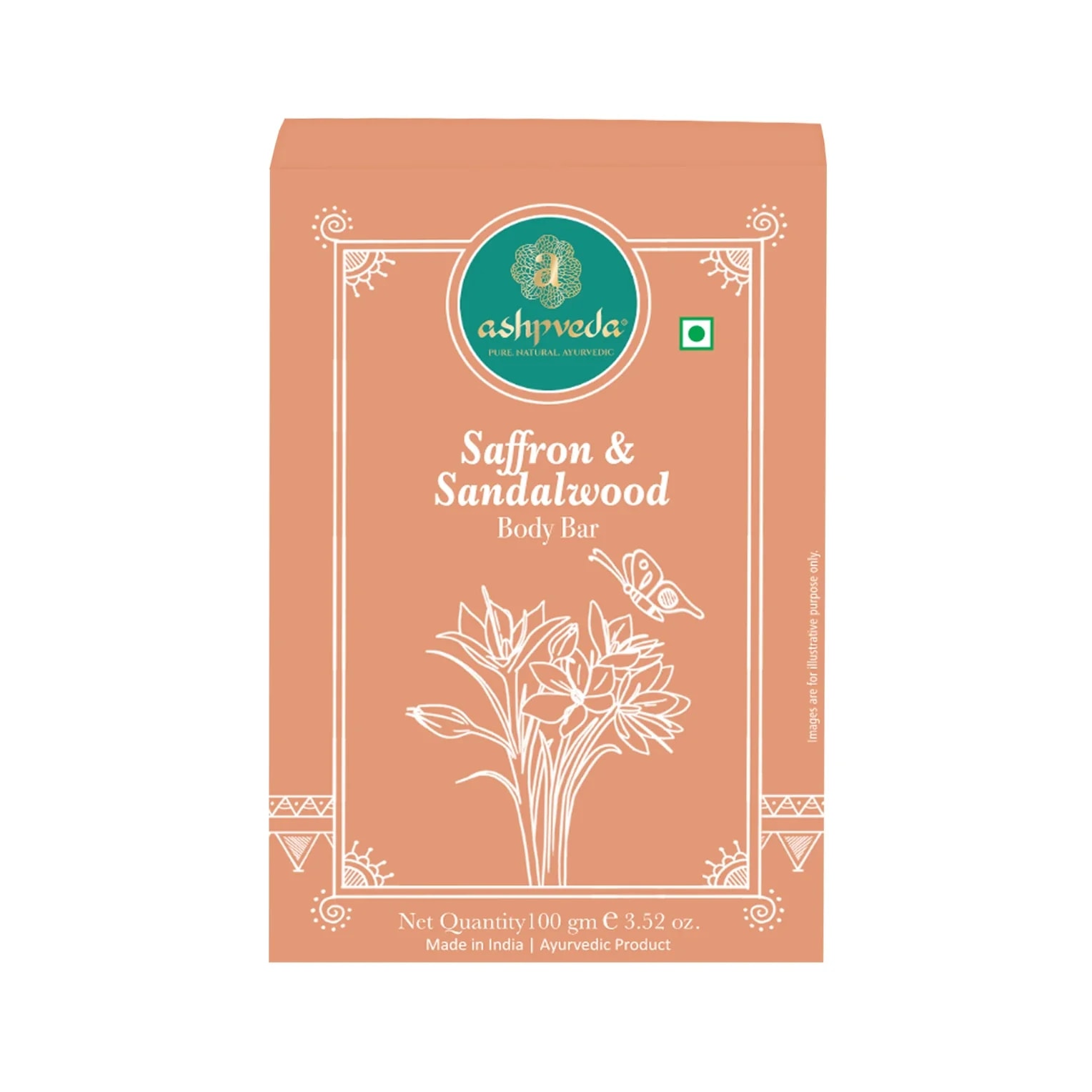 ashpveda Sandalwood & Saffron Bathing Soap