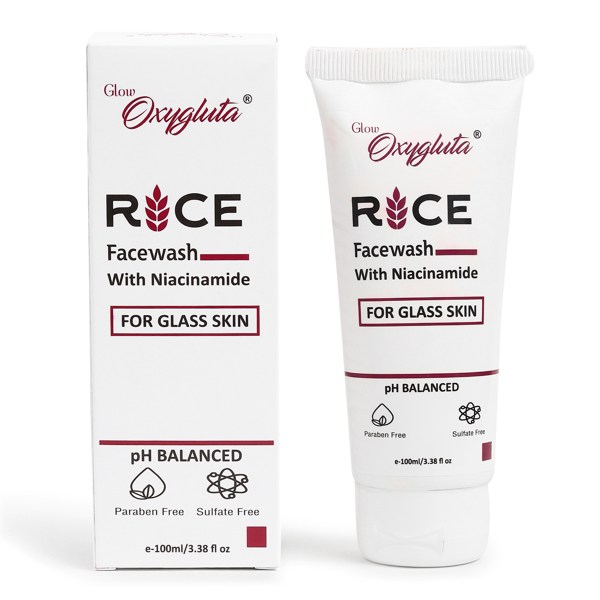 Glow Oxygluta Rice Water Facewash