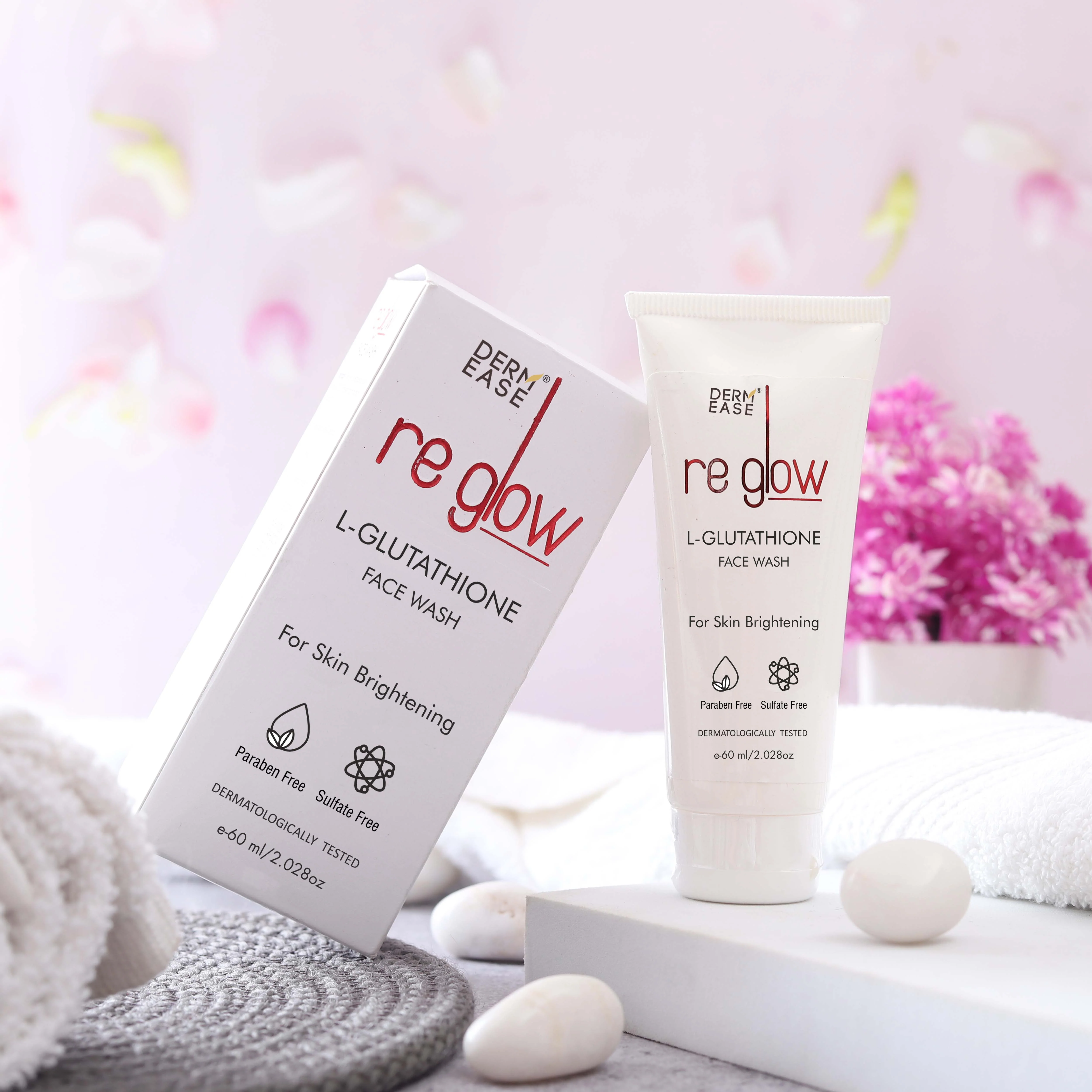 dermease re glow face wash for bright and even skin