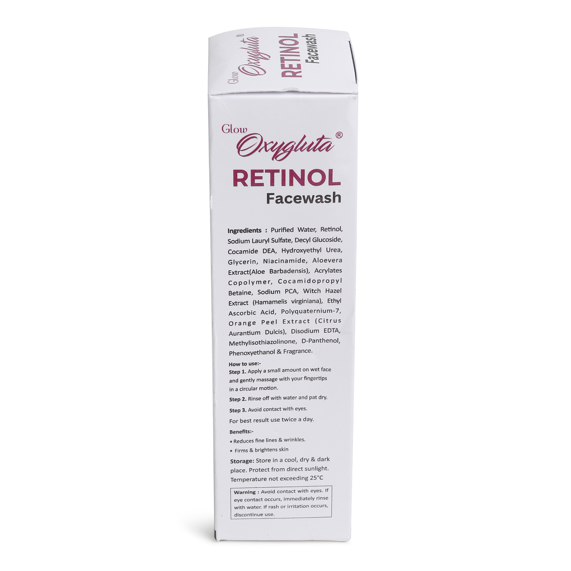 Glow Oxygluta Retinol Face Wash