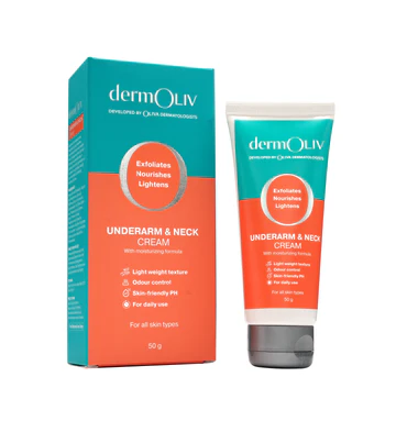 oliva bright and smooth underarm and neck cream