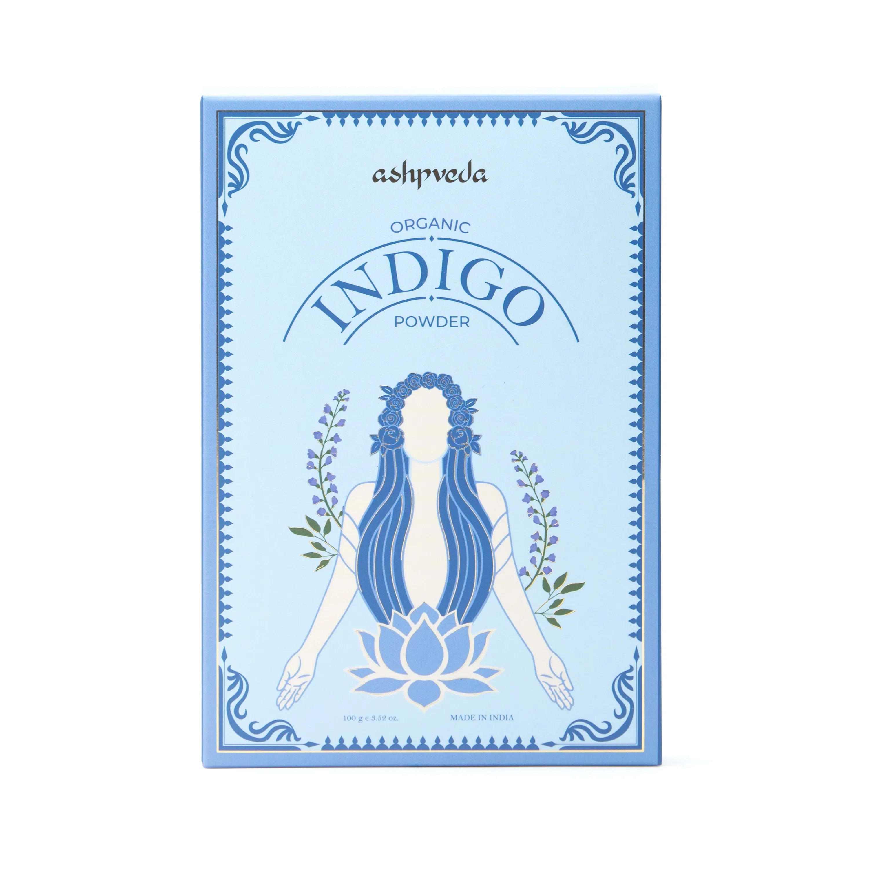 ashpveda Organic Indigo Hair Color Powder