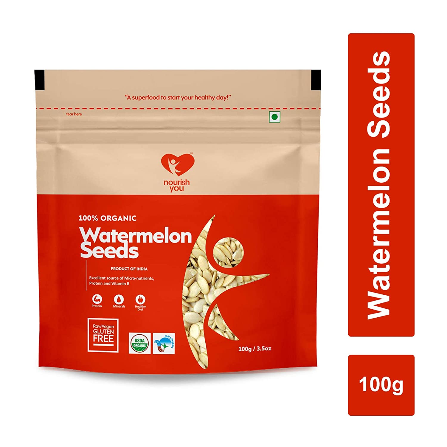 nourish you Raw Watermelon Seeds