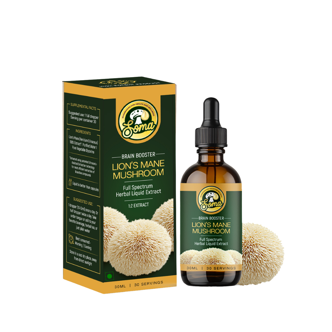 somashrooms lions mane brain booster liquid