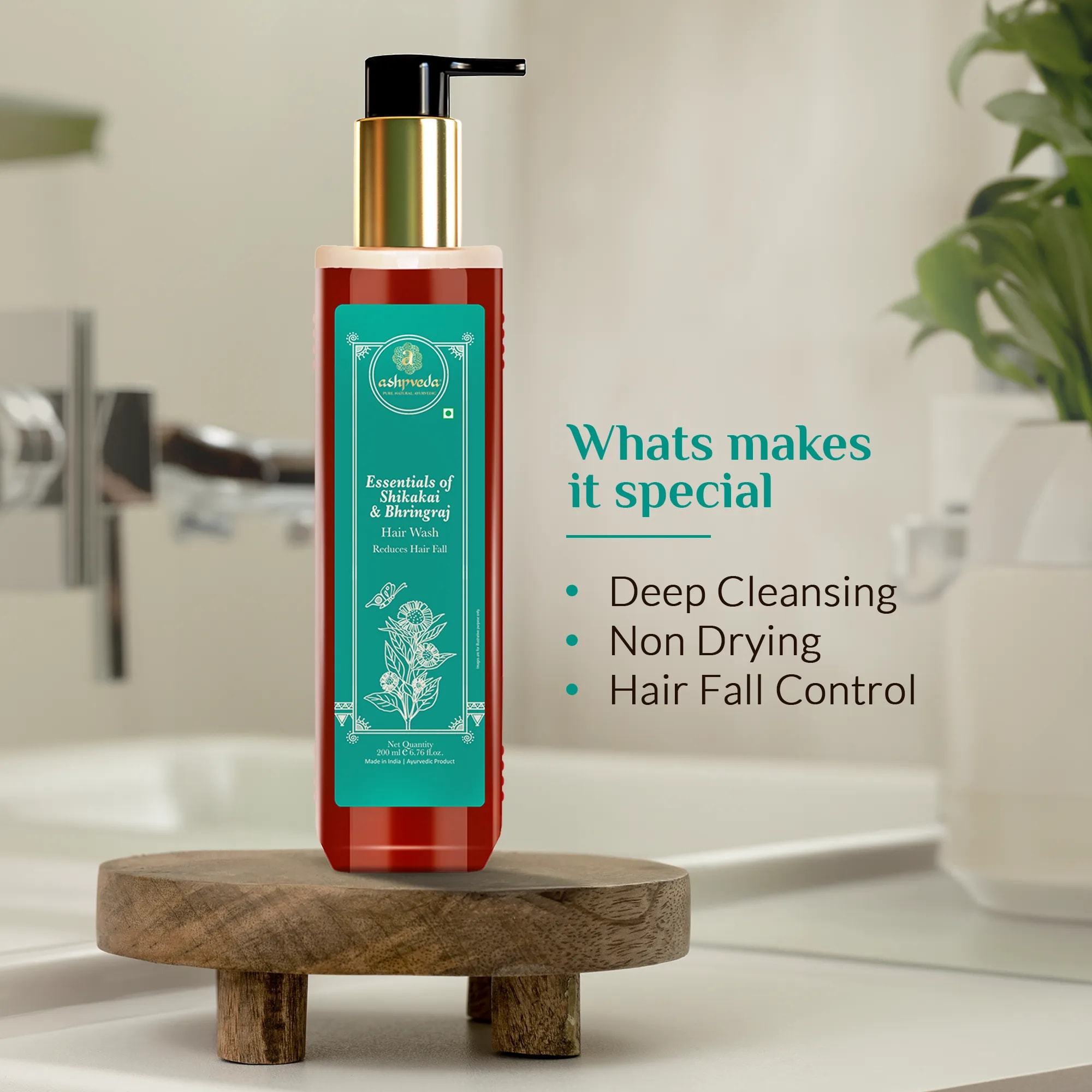 Shikakai and Bhringraj Hair Wash Shampoo & Conditioner