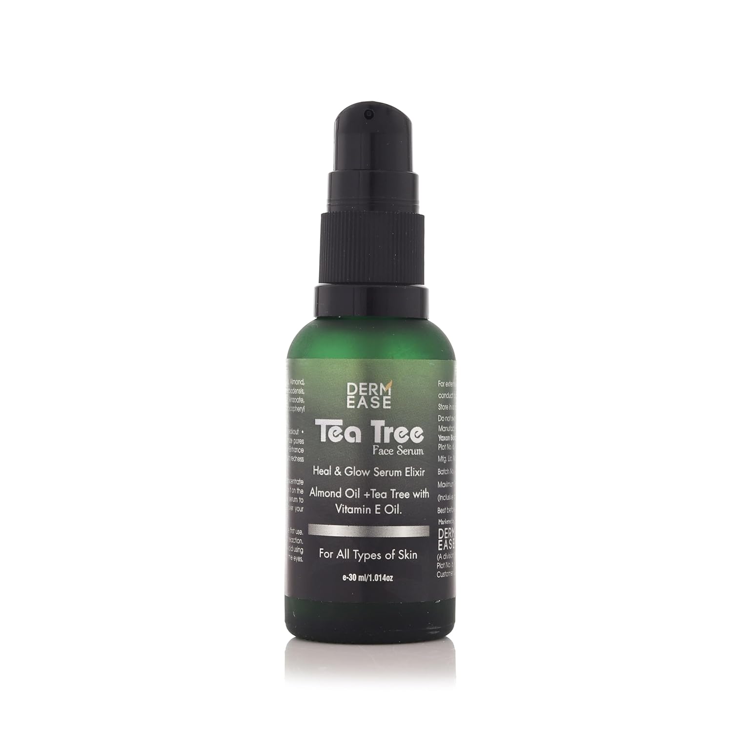 dermease tea tree face serum for pimples and clear skin