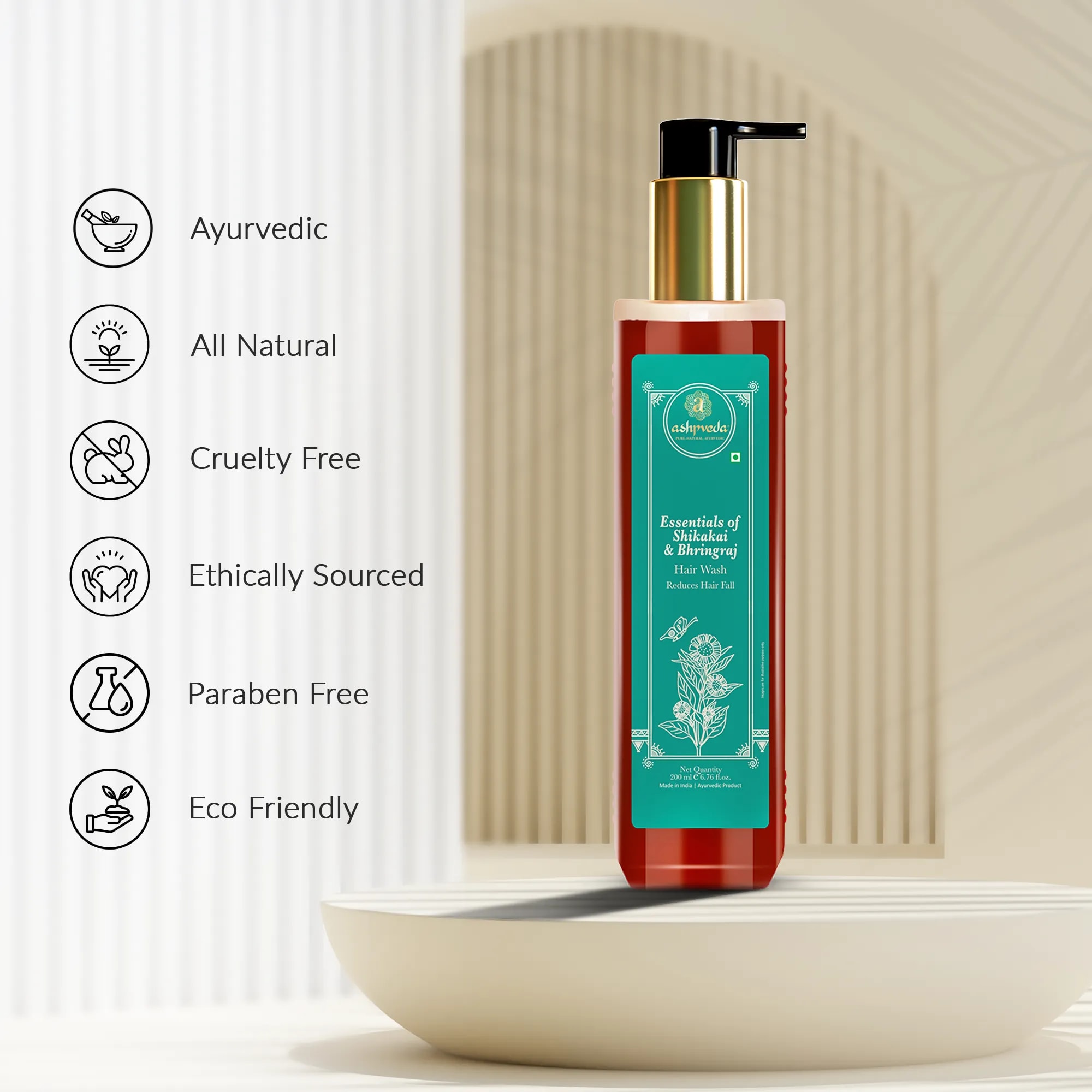 Shikakai and Bhringraj Hair Wash Shampoo & Conditioner