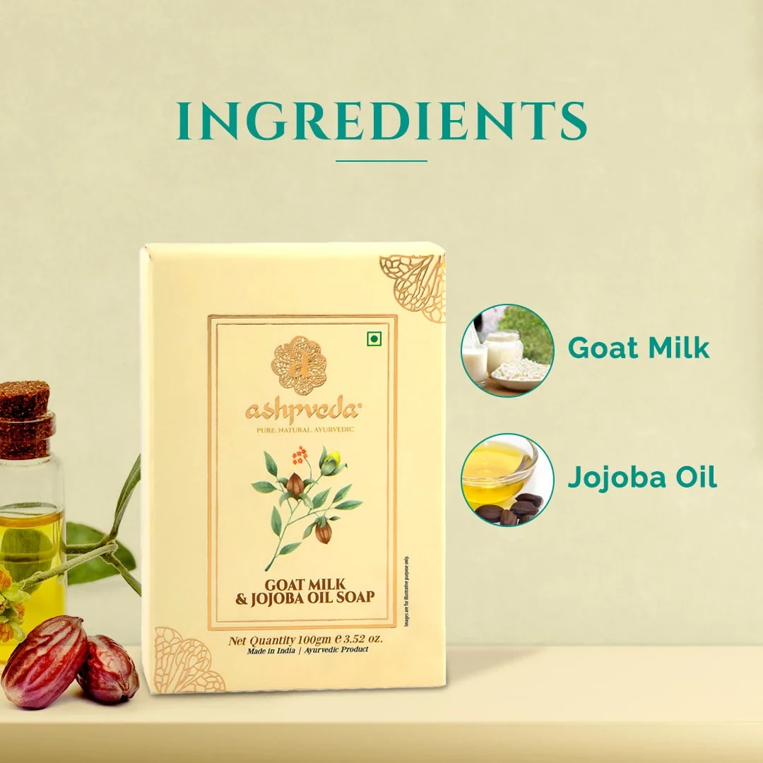ashpveda Goat Milk & Jojoba Oil Soap