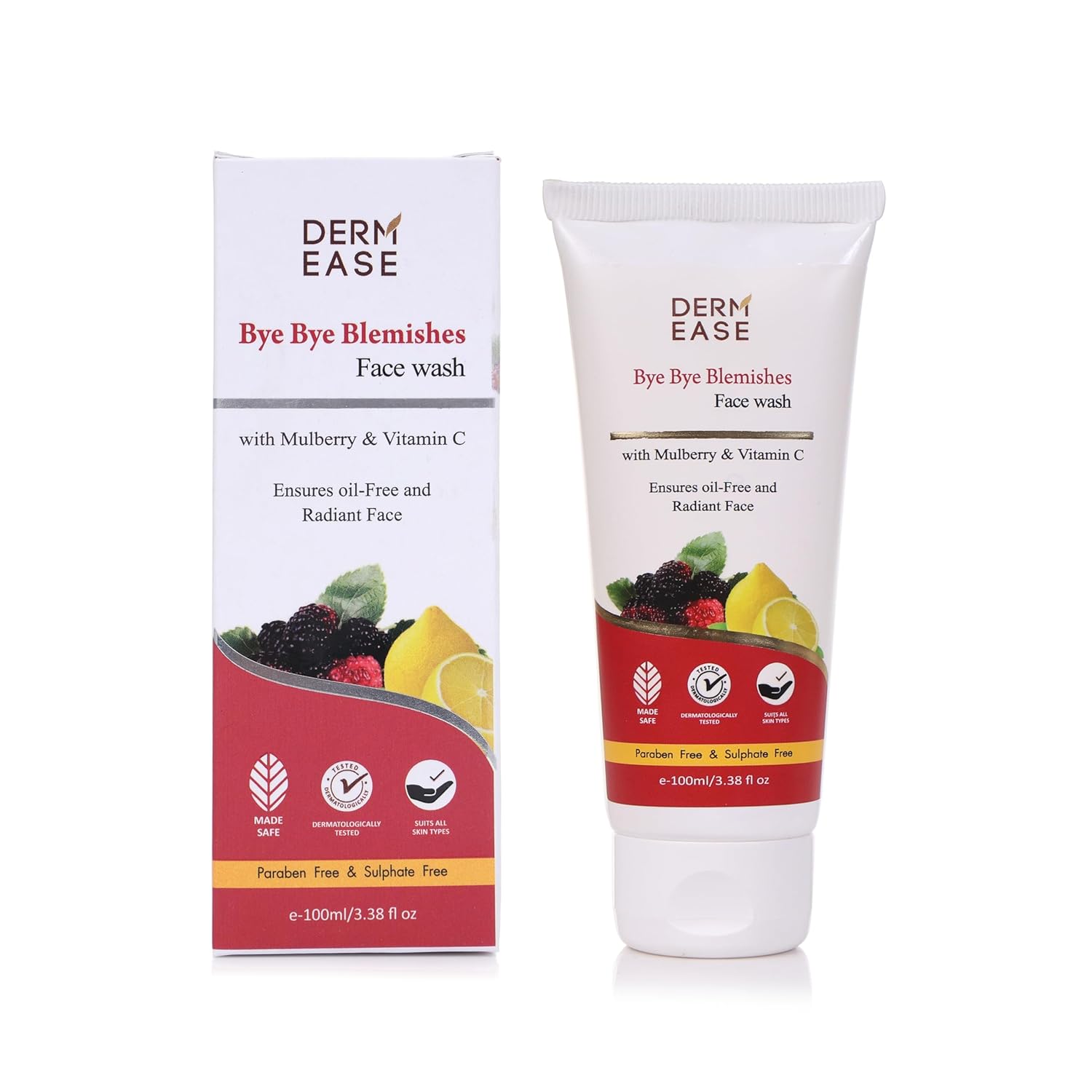 dermease bye bye blemishes face wash for clear skin