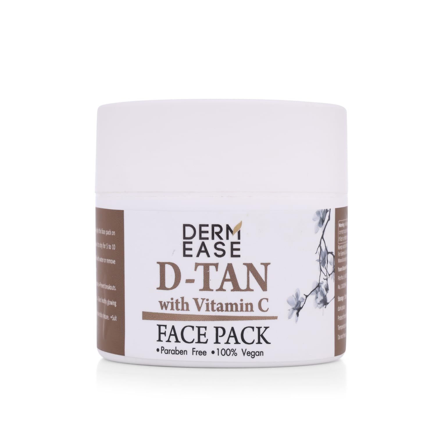 dermease d tan face pack for tan removal and glow