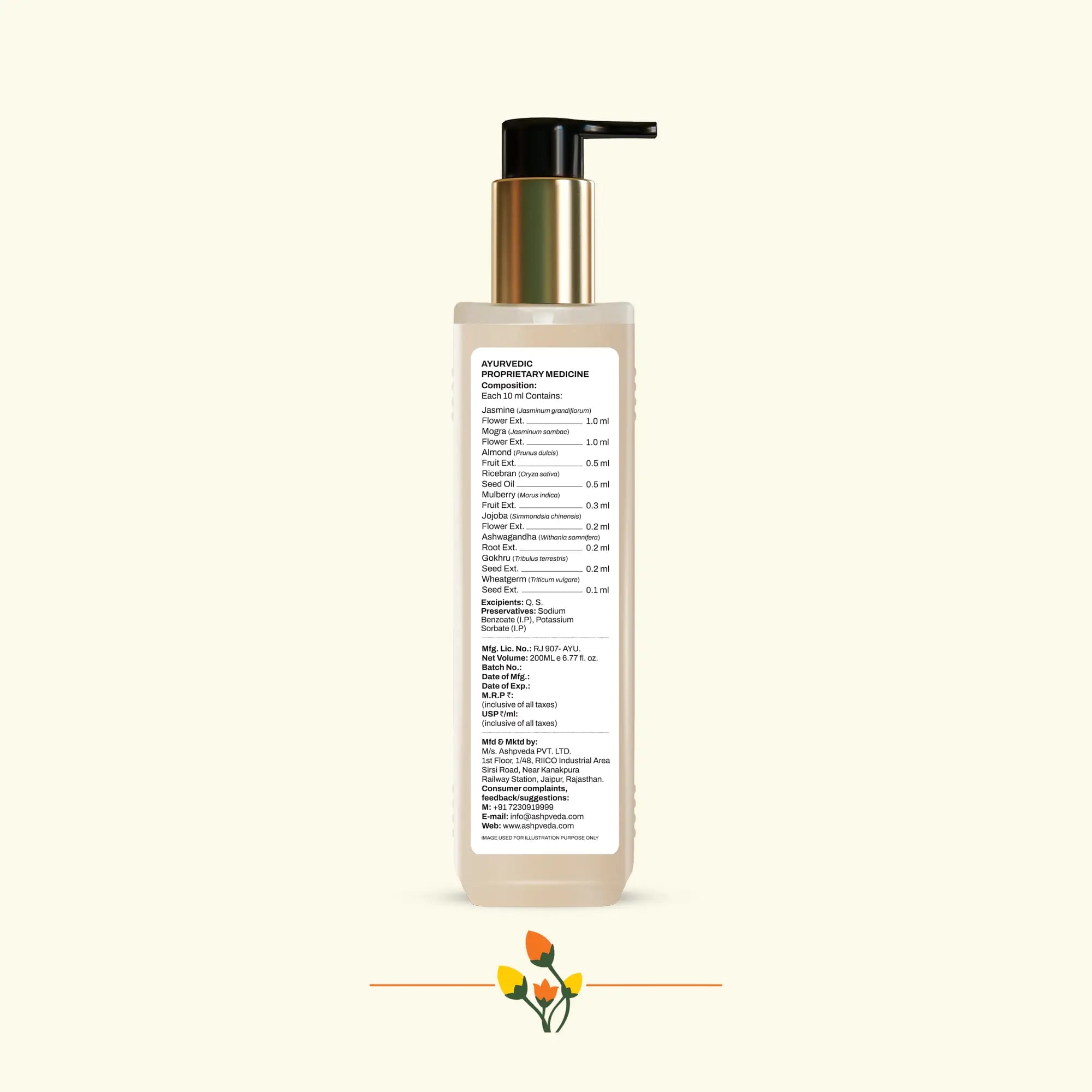ashpveda Jasmine & Mulberry Body Lotion