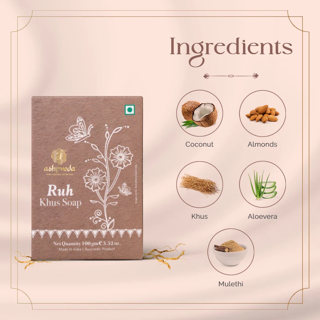 ashpveda Ruh Khus Bathing Soap