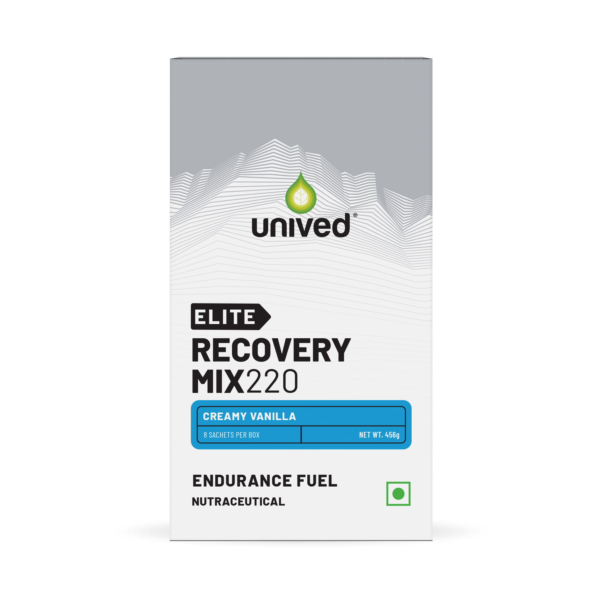 unived elite recovery mix 220 creamy vanilla