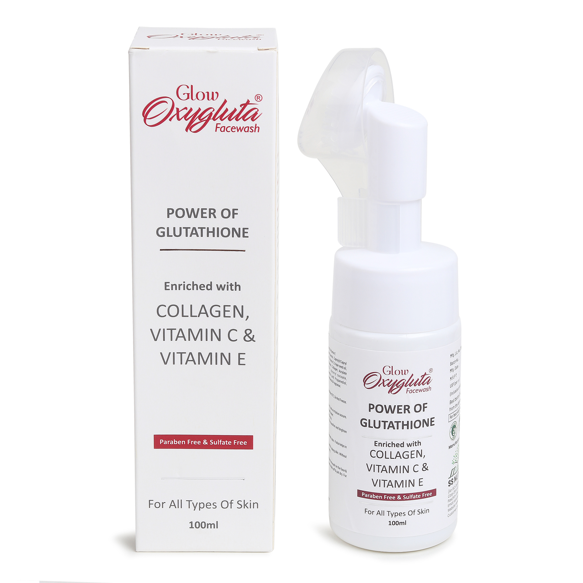 Glow Oxygluta Glutathione Foaming Face Wash